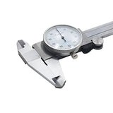 HFS (R) 0-6" Imperial Calipers; 4 Way DIAL Caliper 0.001" Shock Proof New ; Plastic CASE Hardware Factory Store