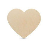 Wooden Heart Cutouts for Crafts 8 inch, 1/4 inch Thick, Pack of 3 Unfinished Wooden Heart Shapes, by Woodpeckers | Great for Valentines Day Crafts & Woodpeckers