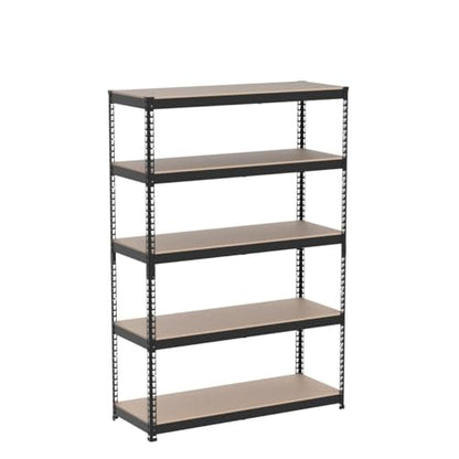 HOMEDANT Z-beam 5 Tier Laminated Heavy Duty Garage Storage Adjustable Wide Size Metal Shelving Unit Utility Rack Shelves Organization Multipurpose