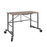 CoscoProducts 66720DKG1E COSCO Smartfold Portable Folding MDF Work top (Gray, 350 pounds) Workbench Desk, Tan CoscoProducts