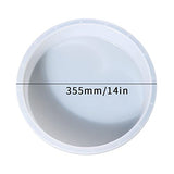 Fuerlun Large Resin Molds, 14 Inch Round Silicone Molds with 3 Pcs Hairpin Legs, Epoxy Resin Casting Molds for Table, Round Stool, Big Tray, Clock, Fuerlun
