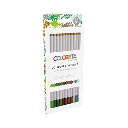 Spectrum Noir Noir Color Colorista Coloured Pencils-Pack of 12-Natural Landscape, One Size, Multicolour