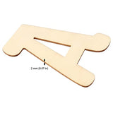 JAPCHET 104 Pieces 4 Inch Wood Wooden Letters, Unfinished Decorative Paintable Wood Craft Alphabet Cutout Capital Wooden Letters for Painting, Home JAPCHET