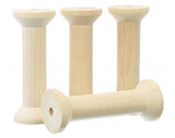 CleverDelights 5" x 1 7/8" Wood Spools - 4 Pack - Empty Craft Spools CleverDelights
