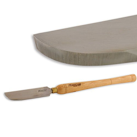 Hurricane Turning Tools, HTT-121, High Speed Steel, 1 1/2" Left Side Curved Scraper for Woodturning Hurricane Turning Tools