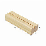 HZLHZYY 20 Pack Wood Sign Holder Wood Block Stand Holder Wooden Menu Stand Holder Photo Stand Place Card Holder Picture Table Display Stand Small HZLHZYY
