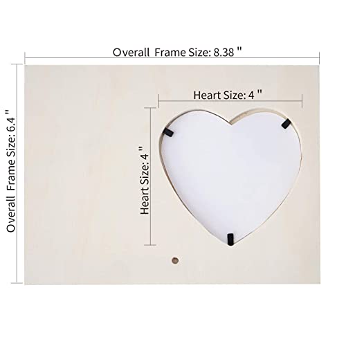 24 Pack: Unfinished Wood Heart Frame by Make Market® Make Market
