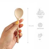 Ulanik Unfinished Wooden Spoons Toddler Montessori Toys for 3 Year Old + Kids Fine Motor Toys for Scooping & DIY Painting Pyrography Decoupage Crafts Ulanik