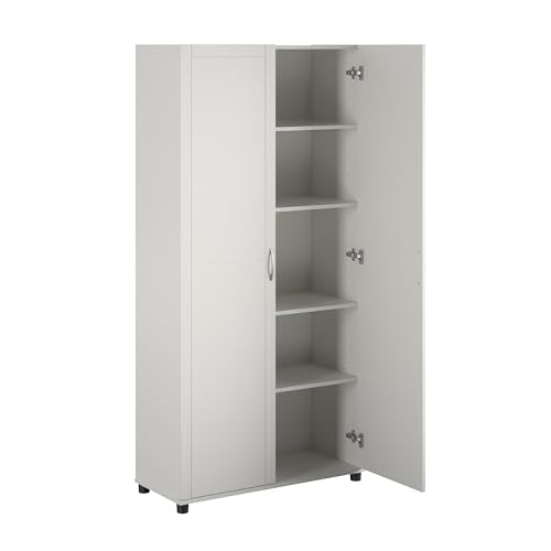 SystemBuild Callahan 36" Utility Storage Cabinet in White SystemBuild