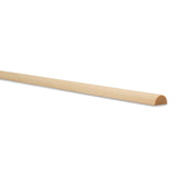 Split Wood Dowel Rods 12-inch x 1/2-inch, Pack of 25 Unfinished Fluted Molding Trim for DIY & Dowel Feature Wall, by Woodpeckers Woodpeckers