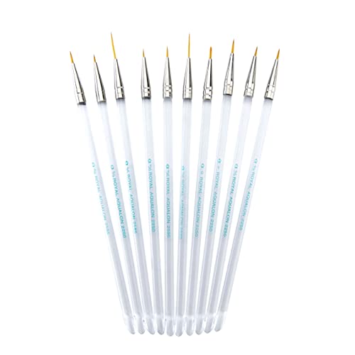 Aqualon Royal & Langnickel Detail Artist Brush Set, 10-Piece Aqualon