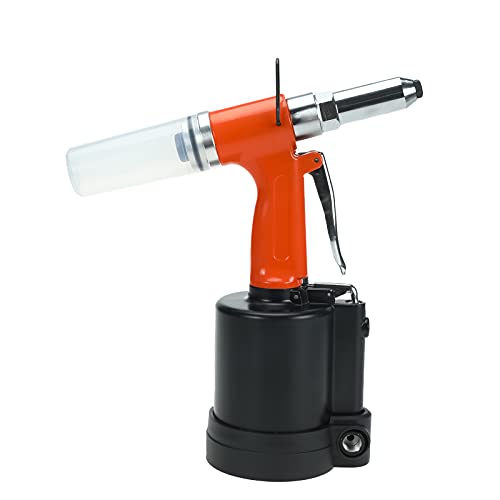 BTSHUB 1/4" Hydraulic Air Rivet Gun, Pneumatic Hydraulic Rivet Tool, Suitable for Dia 4mm - 6.4mm (0.16-0.25 in) Rivet - WoodArtSupply