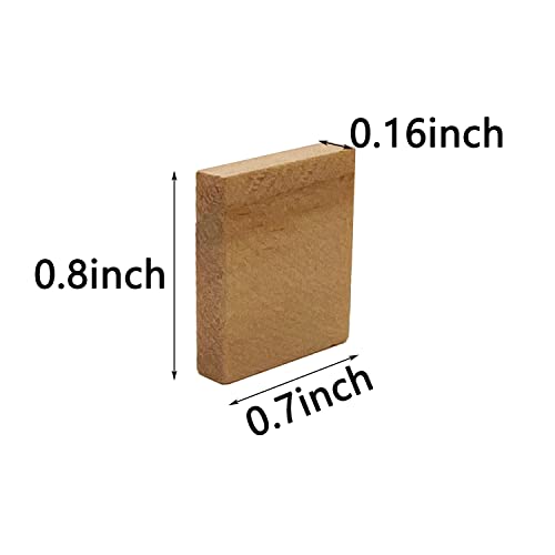 MYYZMY 400 Pcs Wood Blank Letter Tiles, 0.8 x 0.7 Inch Unfinished Blank Wood Squares for DIY Craft, Decoration, Laser Engraving Carving