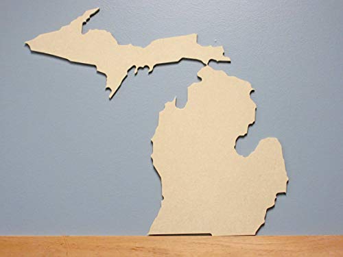 Michigan State Cutout - 1/4" MDF - 3 Pack - WoodArtSupply