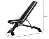 Marcy Adjustable Utility Bench for Home Gym Workout SB-670 MARCY