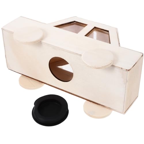 MAGICLULU Unfinished Coin Bank Unfinished Piggy Bank Coin Storage Cases Blank Piggy Bank Paint Your Own Piggy Bank Change Container Versatile Coin