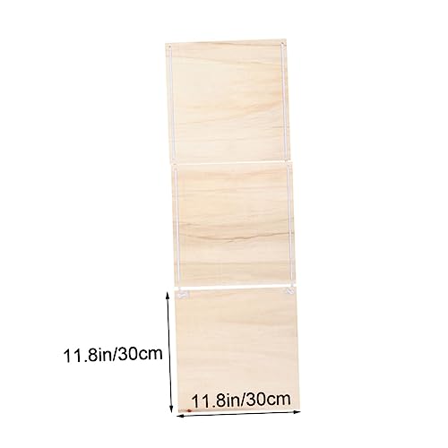 FUNOMOCYA 2 Pcs Rustic Wood Plaque Unfinished Wood Plaque Wood Embellishments for Crafts Store Wood Plaque Wall Display Board Blank Wooden Hanging FUNOMOCYA