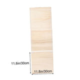 FUNOMOCYA 2 Pcs Rustic Wood Plaque Unfinished Wood Plaque Wood Embellishments for Crafts Store Wood Plaque Wall Display Board Blank Wooden Hanging FUNOMOCYA