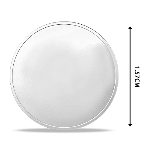 20 Pcs Blank Challenge Coin Silver Platd Laser Blank Coins for Engraving 1.57 Inch Round 0.11 Inch Thick Metal Stamping Blanks Laser Engravable for TOYTOSMPL