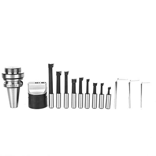 BT30-F1-12-9PCS Boring Cutter Set High Accuracy CNC Milling Tool Kits Head Shank Carbide Boring 40 Carbon Steel for Milling Machines Oumefar