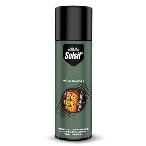 SELSIL Silicone Mold Release Aerosol Spray (13.5 fl oz) Professional Resin Mold Releaser, Non-Stick, Fast-Drying & Easy Mold Removal, (Pack of 1) selsil