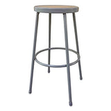 Alera ALEIS6630G 30 in. Seat Height Backless Industrial Metal Shop Stool - Brown Alera