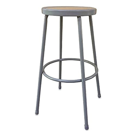 Alera ALEIS6630G 30 in. Seat Height Backless Industrial Metal Shop Stool - Brown Alera