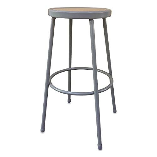 Alera ALEIS6630G 30 in. Seat Height Backless Industrial Metal Shop Stool - Brown Alera