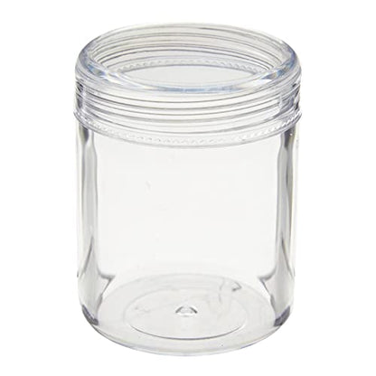 Juvale 35 Pack Plastic Canning Jars with Lids for Slime, Craft Storage, Beauty Products (1.2 oz) - WoodArtSupply