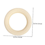 SEWOART 1 Set Beaded Wood Ring Set Unfinished Wood Tapestry Wood Circles Wooden Beads Nativity Craft Wooden Rings for Crafts Natural Beading Kits SEWOART