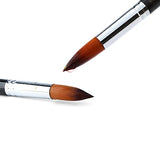 Transon 13pcs Round Paint Brush Set Synthetic Bristle Complete Round Brush Set for Watercolor Acrylic Gouache Ink Tempera TRANSON