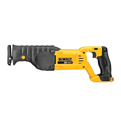 DEWALT 20V MAX Reciprocating Saw, 3,000 Strokes Per Minute, Variable Speed Trigger, Bare Tool Only (DCS380B), Black/Clear - WoodArtSupply