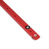 KETIPED Aluminium Alloy Miter Bar Clamping Tool Slider Table Saw Gauge Rod T-Slot Track Bar Rail for Router Tables and Woodworking,300mm-Red KETIPED