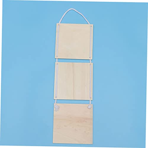 Operitacx 2 Pcs Craft Wooden Plaque Unfinished Wooden Sign Wood Embellishments for Crafts Store Wood Plaque Unfinished Wooden Cutout Disc Ornaments Operitacx