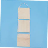 Operitacx 2 Pcs Craft Wooden Plaque Unfinished Wooden Sign Wood Embellishments for Crafts Store Wood Plaque Unfinished Wooden Cutout Disc Ornaments Operitacx