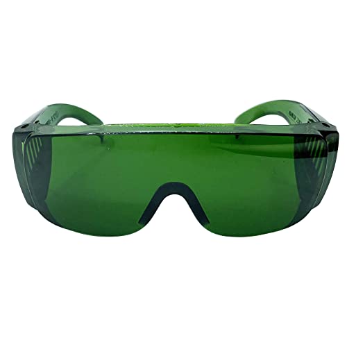 Laser Safety Glasses Eye Protection YAG UV IPL Light Typical 1064nm Laser Protection Glasses Goggles OD 4+ Green Color for Laser Engraving Cutting SUQUUB