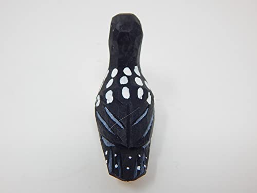 Common Loon Duck Wood Ornament Hanging Figurine Handmade Carved Decoration Selsela