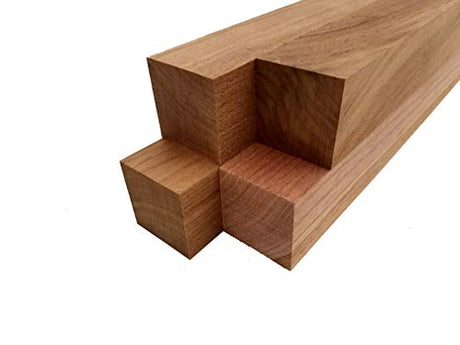 Black Walnut Turning Blank Squares - 1.5" x 1.5" (4 Pcs) (1.5" x 1.5" x 12") Barrington Hardwoods
