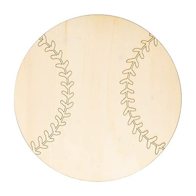 DIY Unfinished Wood Baseball Signs, 3 Pieces