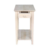 International Concepts Narrow End Table, Unfinished IC International Concepts
