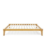 Bme Chalipa 14” Solid Wood Platform Bed Frame with Japanese Joinery and Ample Storage Bme