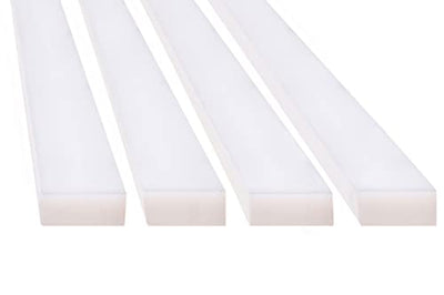 Hatsbi UHMW Crosscut Sled For Table Saw Sled Miter Bars 3/4" X 3/8" X 17" For Jigs Fixtures or Miter Slots (size 3/4"x3/8") 4 x UHMW Bars
