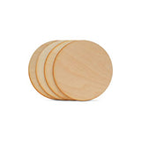 Wood Plywood Circles 4-1/2 inch, 1/8 Inch Thick, Pack of 5 Round Wood Cutouts with Rustic Burnt Edges for Crafts, by Woodpeckers Woodpeckers