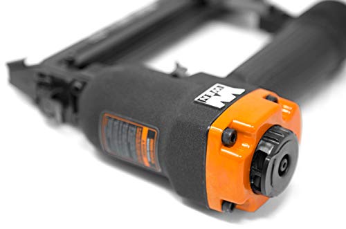 WEN 61711 18-Gauge 3/8-Inch to 1-Inch Air-Powered 1/4-Inch Narrow Crown Pneumatic Stapler , Black WEN