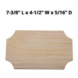 Unfinished Budget Plaques (Pack of 12) S&S Worldwide