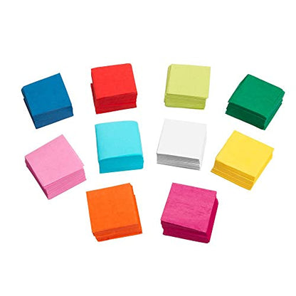 Colorations® Mini Tissue Squares – 10 Colors, 5,000 Pieces - WoodArtSupply