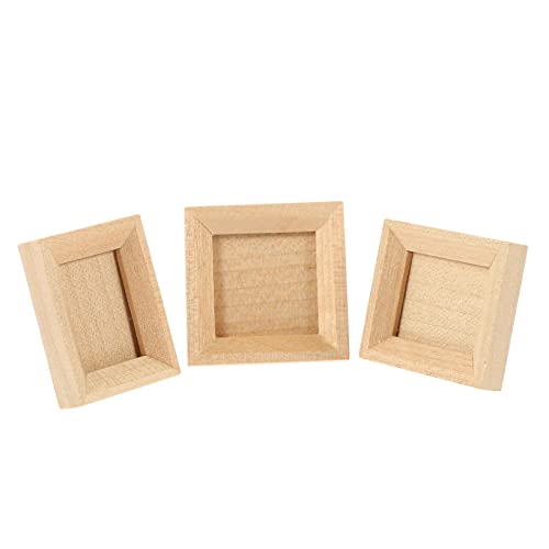 ibasenice 12 Pcs Dollhouse Photo Frame Miniture Decoration Bulk Picture Frames Jewelry Display Stand Decorative Mini Frame Miniature Picture Frame ibasenice