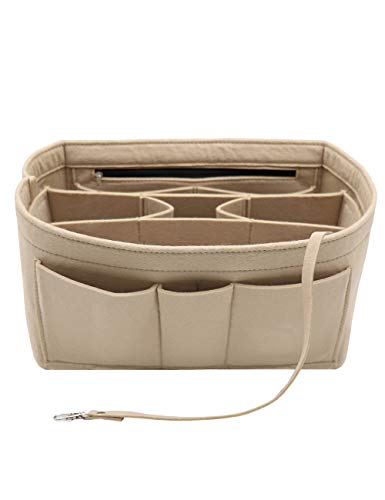 LEXSION Felt Insert Bag Organizer Bag In Bag For Handbag Purse Organizer Fits Speedy Neverful 8010 Beige M LEXSION