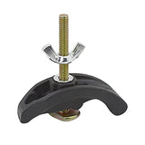 4 Pcs Arcuate Press Plate Clamp - T Track Hold Down Clamps Engraving Machine Pressure Plate Clamp Fixture Clamp for Woodworking and CALIDAKA