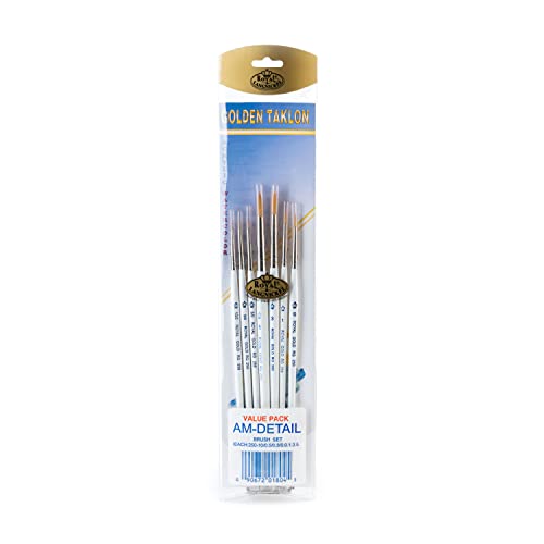 Royal Gold Royal & Langnickel Detail Artist Brush Set, 7pc - WoodArtSupply